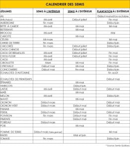 Calendrier des semis 262x300