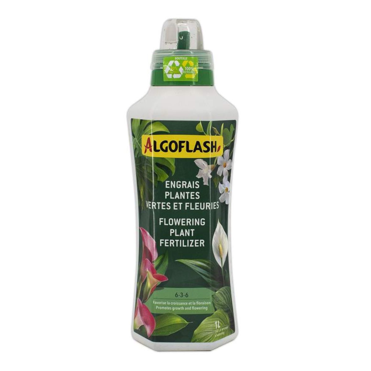 Engrais liquide plantes vertes et fleuries d'Intérieur